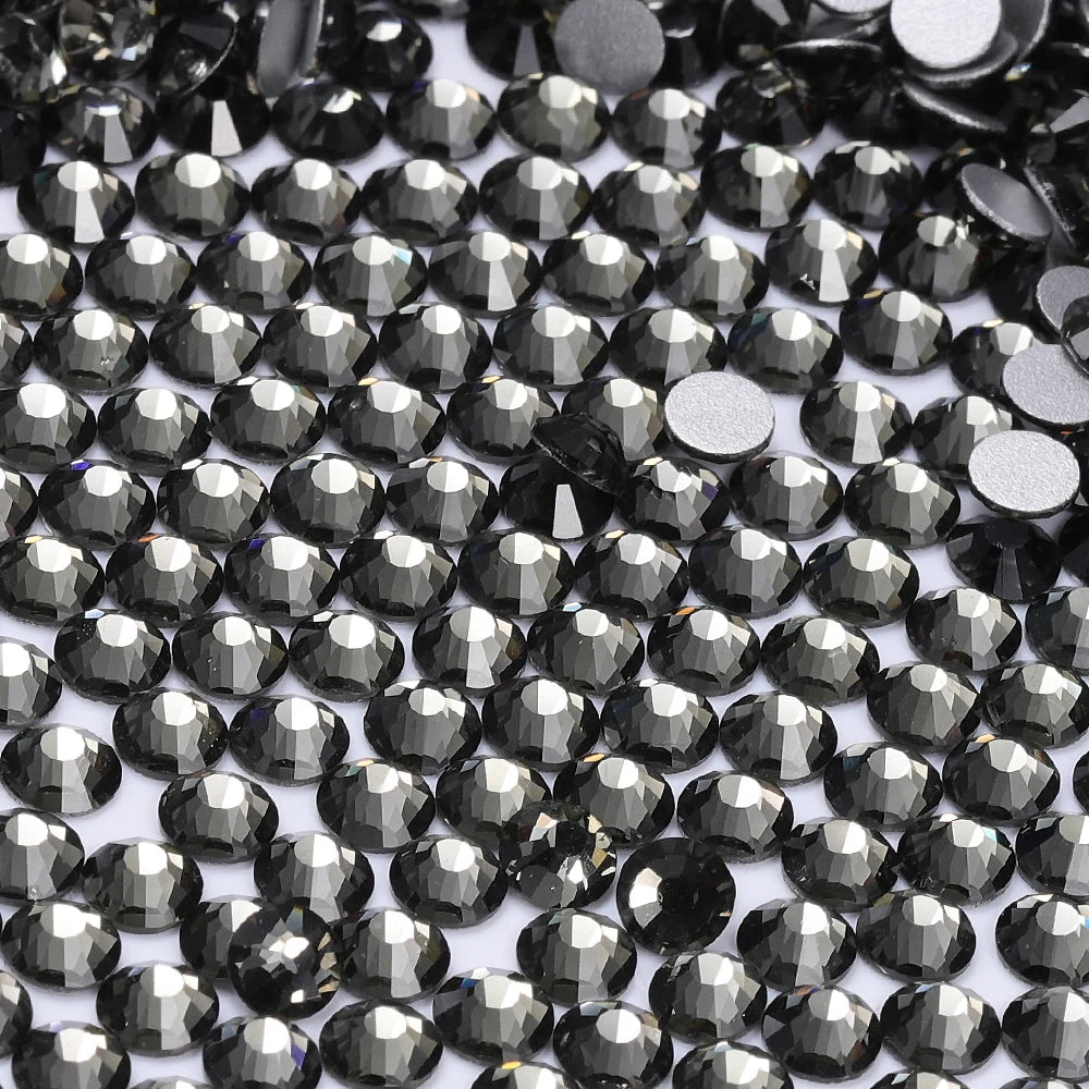 QIYI SS30-SS60 1001-1129 Colors Flat Back Non Hot Fix Durable Latest Fashion Popular Style Glass Crystal Rhinestones for Shoe