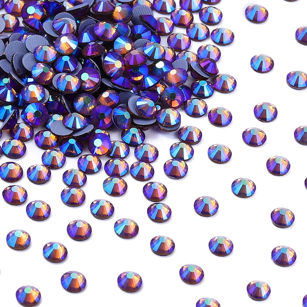 Hotfix Glass Rhinestone Bling Crystal AB Effect High Quality Rhinestones Bulk Crystals Stones Garment Accessories for Clothing