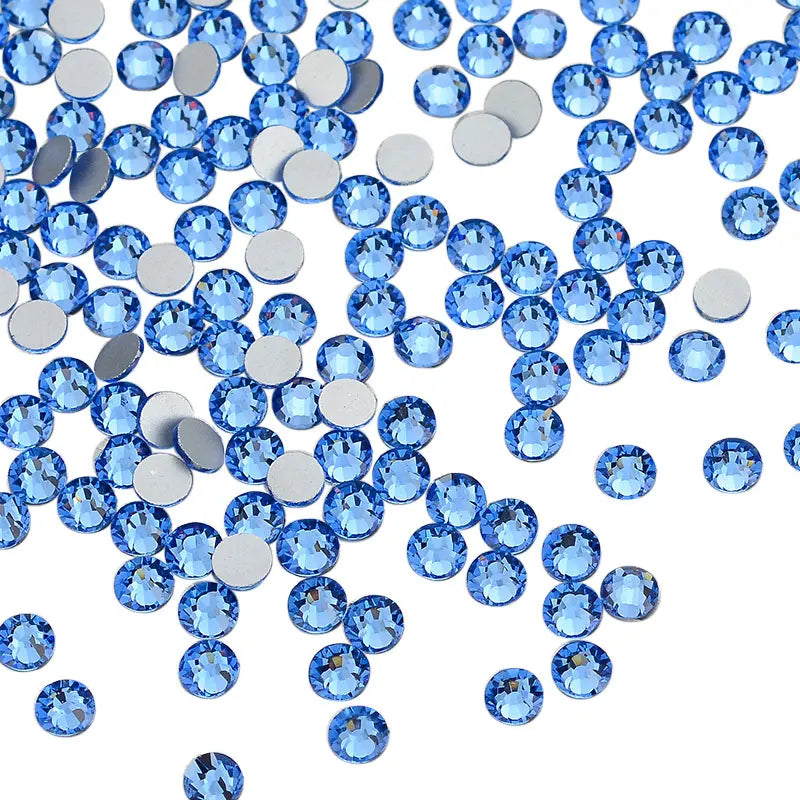 VDD 163 for Magic Green SS4-SS30 Glass Rhinestones Crystal Flatback Strass Glitter Stones for DIY Nail Art & Bag Decorations