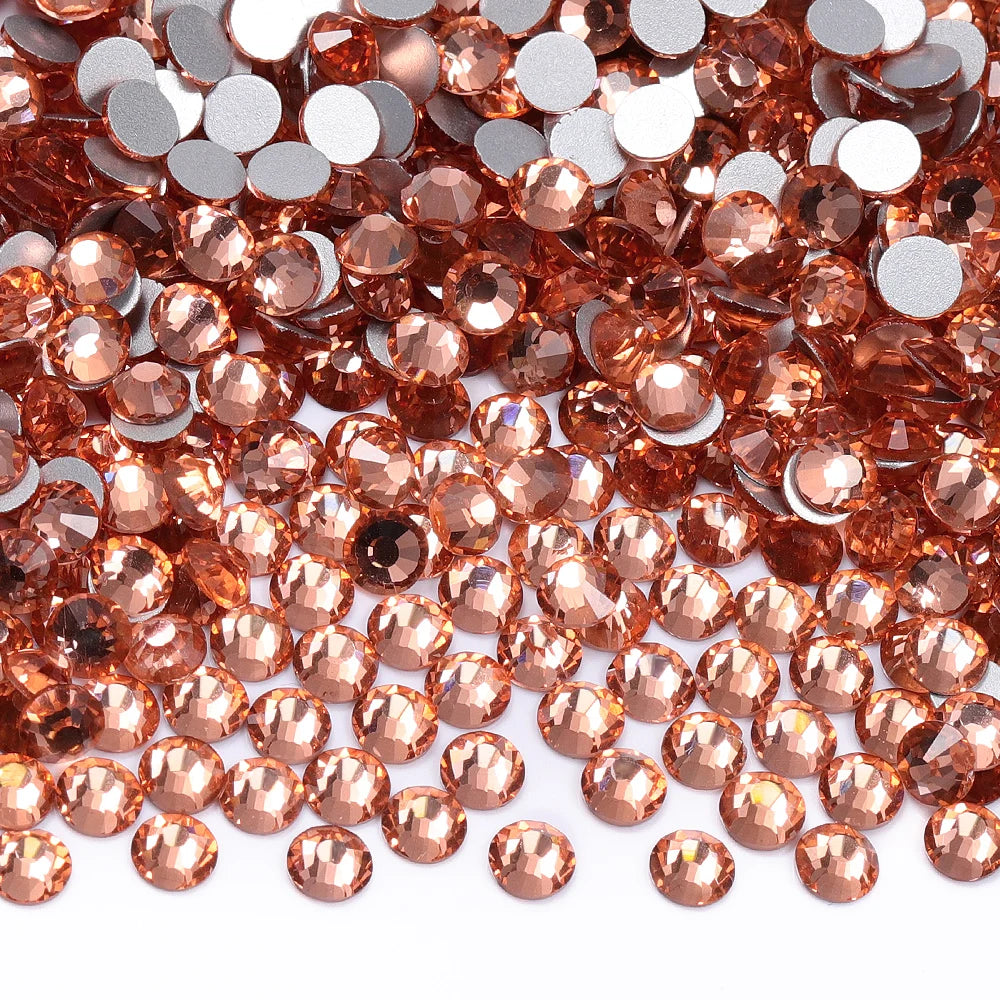 Newest Glass Rhinestones Non HotFix Flatback Rhinestones Bling Shine Bright Bulk Cup Rhinestone for Clothing Accessories