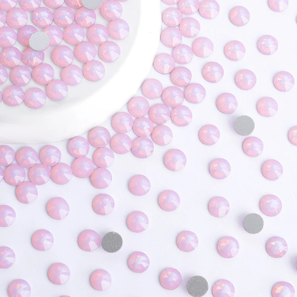 QIYI Wholesale 14400pcs Bulk Package Flatback Rhinestones Glitter Bling Glue on Luminous Rhinestones for Accessories