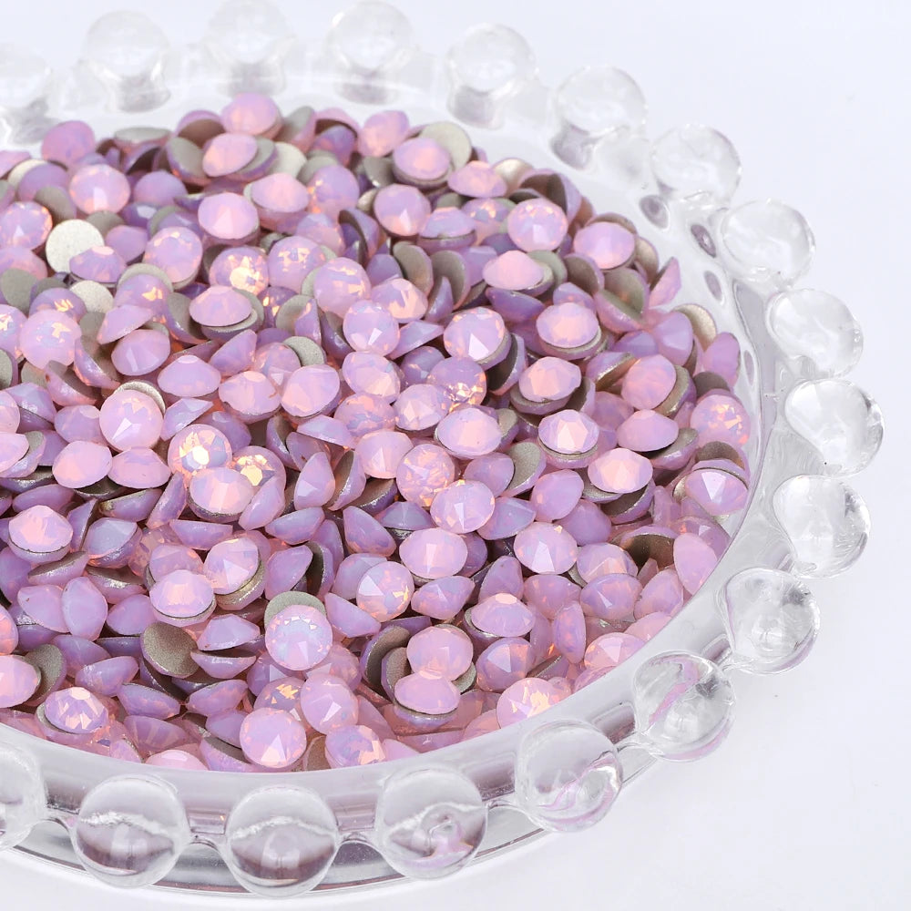 SS10-SS40 Colorful Non Hotfix Rhinestones Golden Base Flat Back Bling Glitter Glass Stones Crystal Strass Diamond for Nail