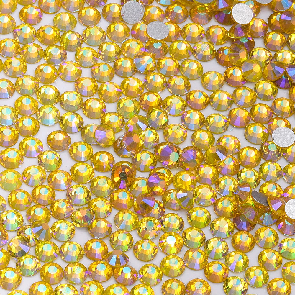 QIYI SS30-SS60 1001-1129 14400pcs Flat Back Non Hot Fix Durable Latest Fashion Popular Style Glass Crystal Rhinestones for Shoe