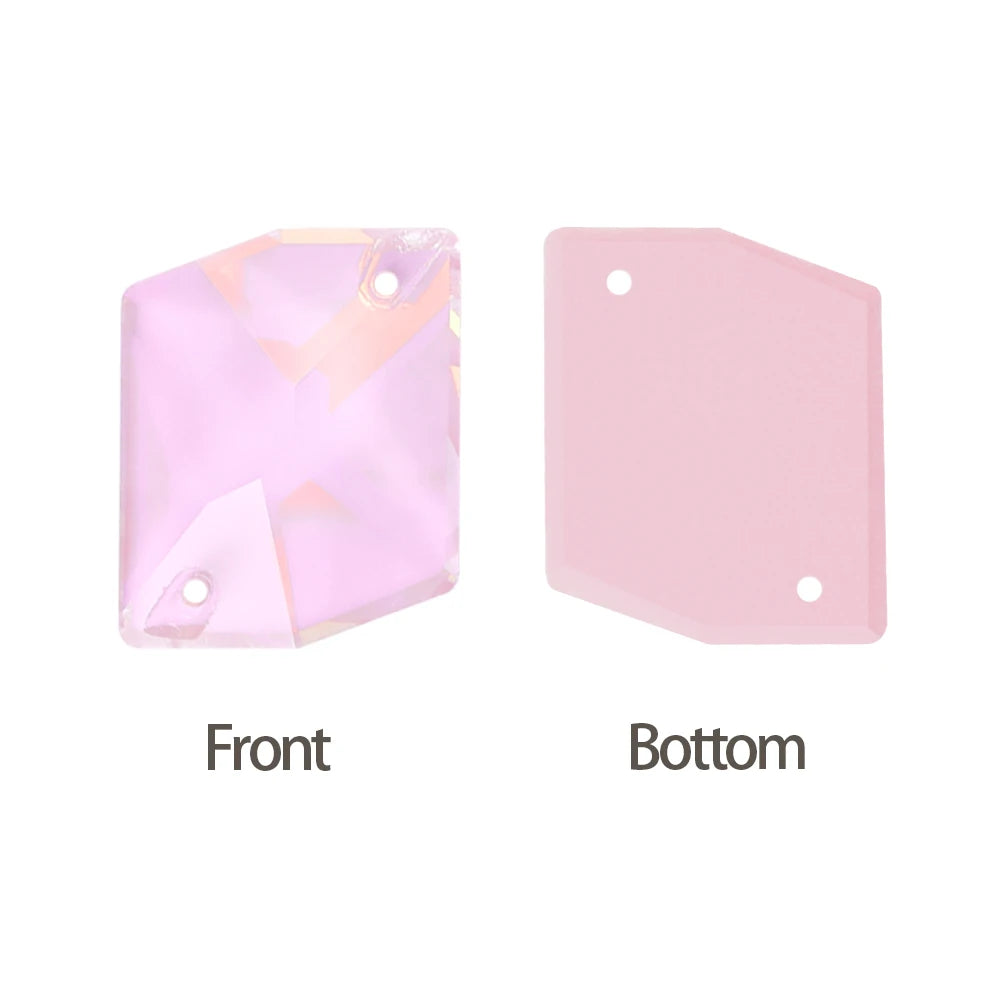 3265 Cosmic Shape 10*12mm/11*14mm/13*17mm/17*21mm Top Quality Durable Innovative Design Clear Glass Sew-on Rhinestones for DIY