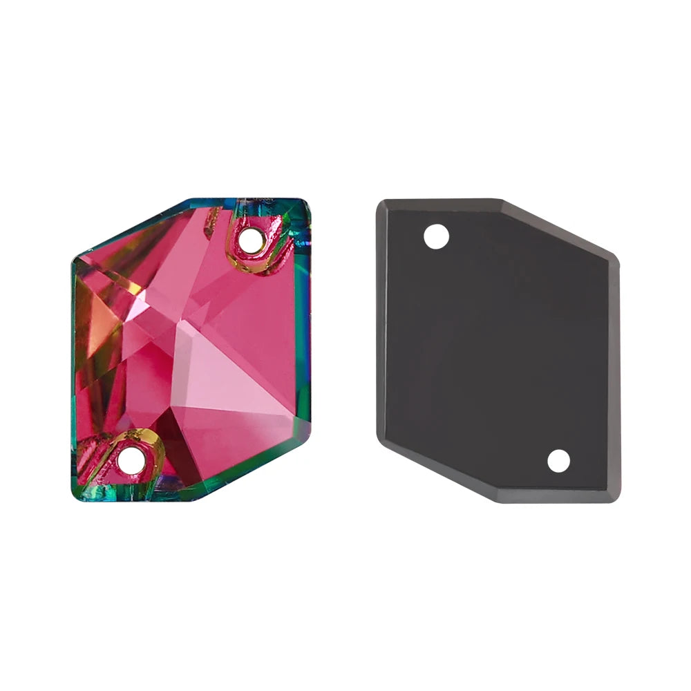 QY Wholesale Cosmic Sewing Crystal Glass Bling Sew-On Rhinestones Flat Back Non Hotfix Stones Bling for Clothing Accessory