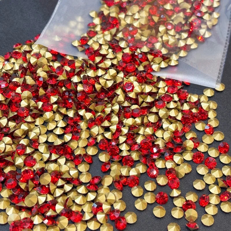 SS28 Round Glass Crystal Loose Rhinestones in Bulk for Bags and Clothing Decoration Rhinestone