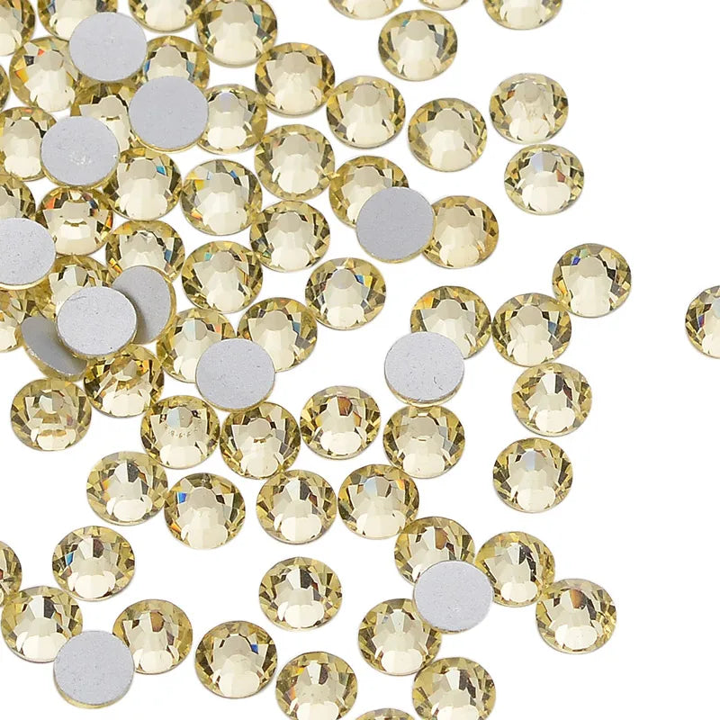 VDD 163 for Magic Green SS4-SS30 Glass Rhinestones Crystal Flatback Strass Glitter Stones for DIY Nail Art & Bag Decorations