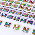 Effect Color Hot Selling Latest Fashion Design Factory Wholesale New Design Eco-friendly Materials K9 Glass Point Back Stone