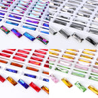 Factory Direct Wholesale New Product Explosion K9 Glass Crystal Rectangle Bling Bright Shining Rhinestones DIY Decoration Grade