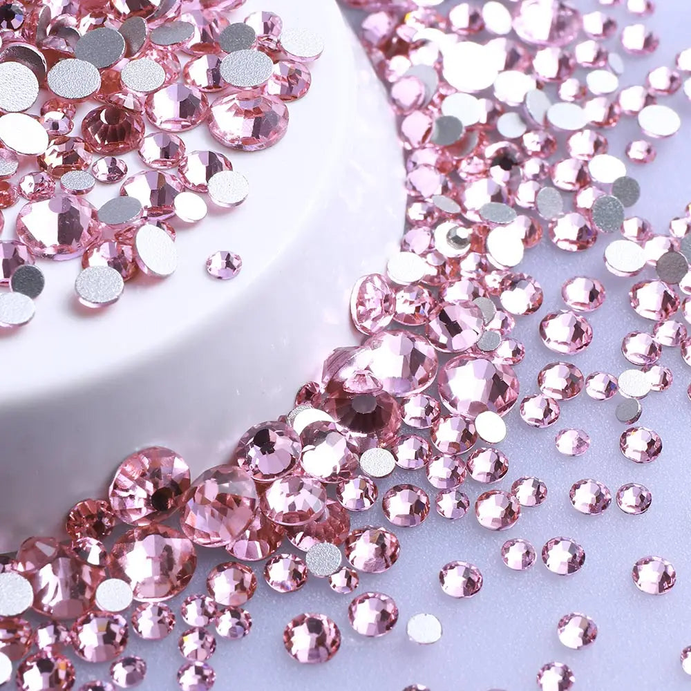 QIYI Factory Wholesale Mixed Size Ss4-ss20 Bling Crystal Rhinestones Bulk for Decorative Nail Art