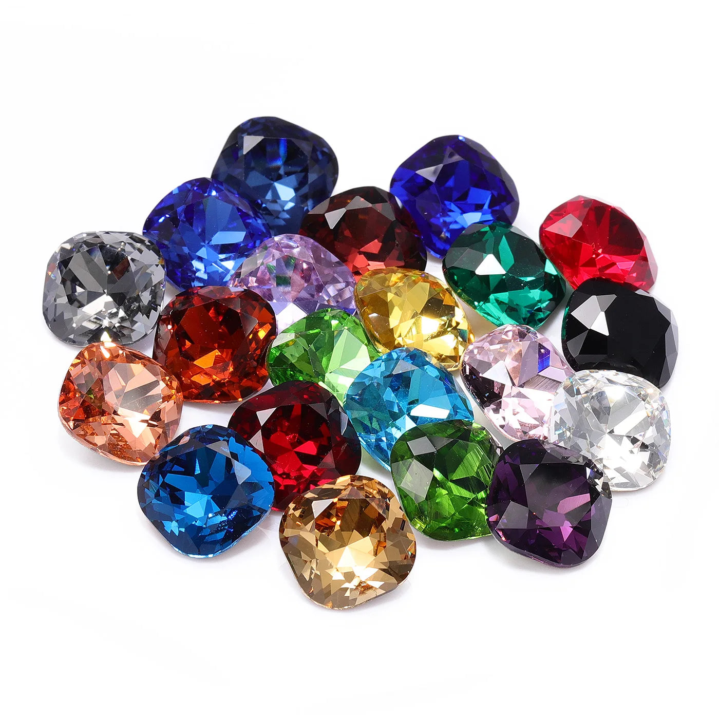 Factory Direct Wholesale Popular Design Eco-friendly Materials K9 Glass High Quality Long-lasting Durability Point Back Stones