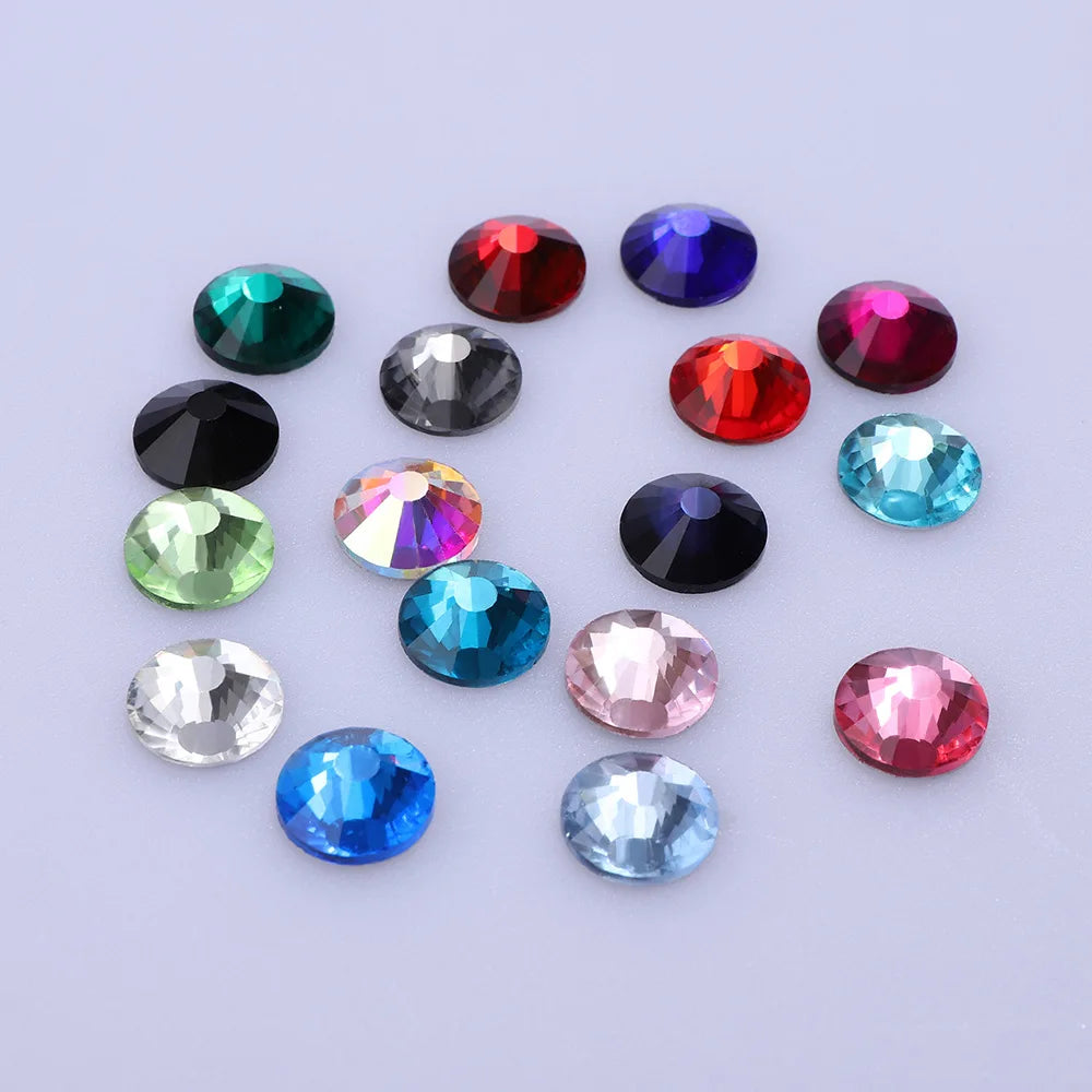 SS50 Big Size Non Hotfix Rhinestone Custom Flat Bcak Rhinestone  Bulk  Rhinestone Wholesale  for Garment Accessories