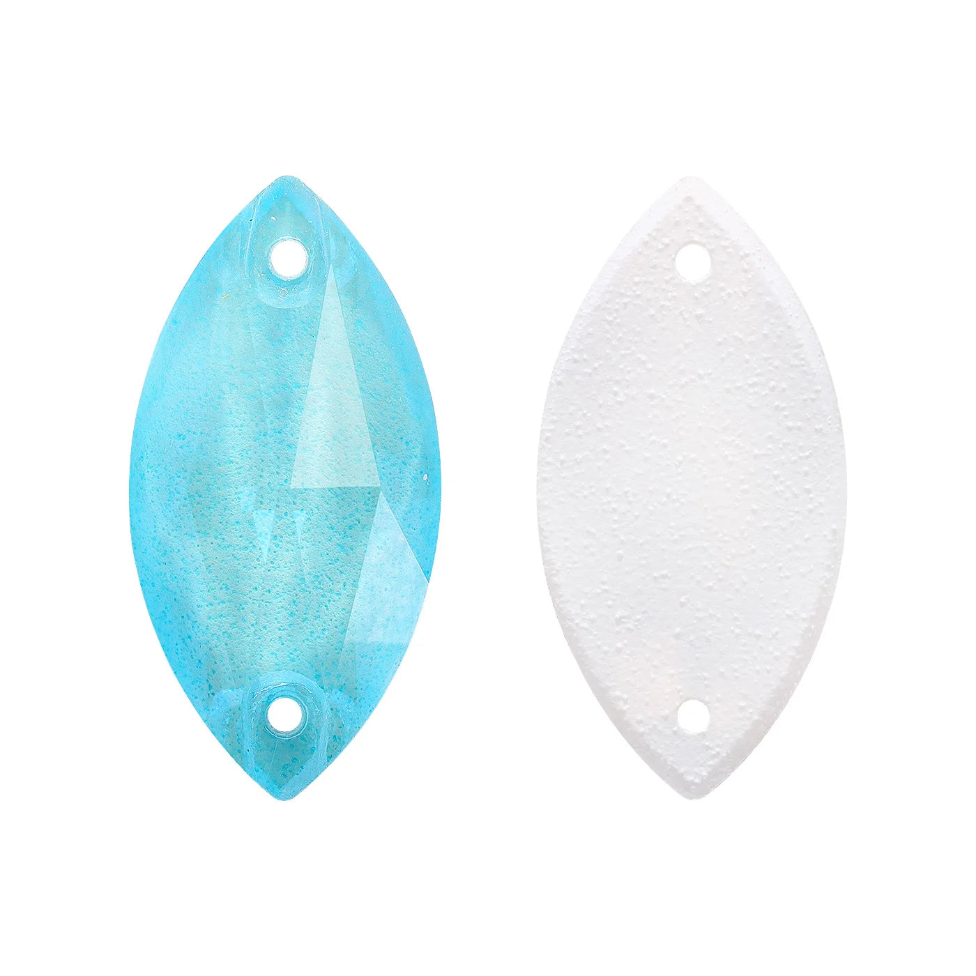 Wholesale Navette 55 Colors Shimmer Sew-on Rhinestones Horse Eye Glass Gems Clothing Flatback Sewing Stones for Jewelry Cloth