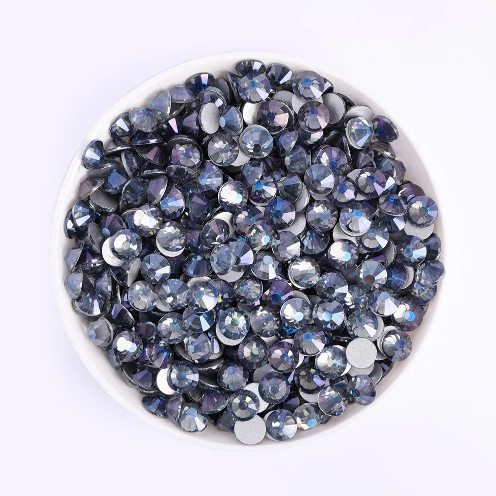 QIYI  SS30-SS60 1130-1187 14400pcs Non Hot Fix Flat Back Factory Wholesale High Quality Durable Glass Rhinestones for Girls