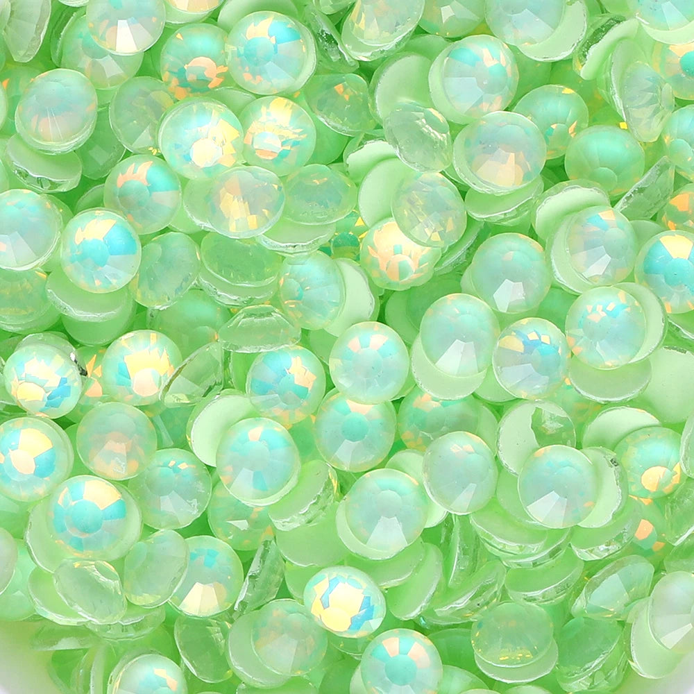 QIYI Mocha Opal Series Bright Shining Colors High Quality Glass Loose Rhinestones Grade AAAAAA 12 Facets for Garment Decoration
