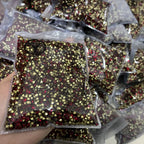 Customized SS6 Pointed Back Crystal Rhinestones Non-Hotfix Chaton Strass for DIY Nail Art Decoration & Wedding Garment Materials