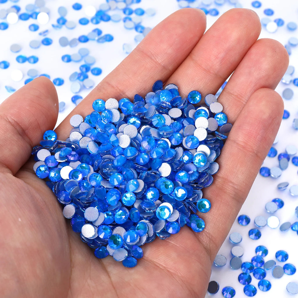 Flashing Colors New Design Wholesale Rhinestone Non Hotfix Flat Back Crystal Glass  for DIY Nail Clothing