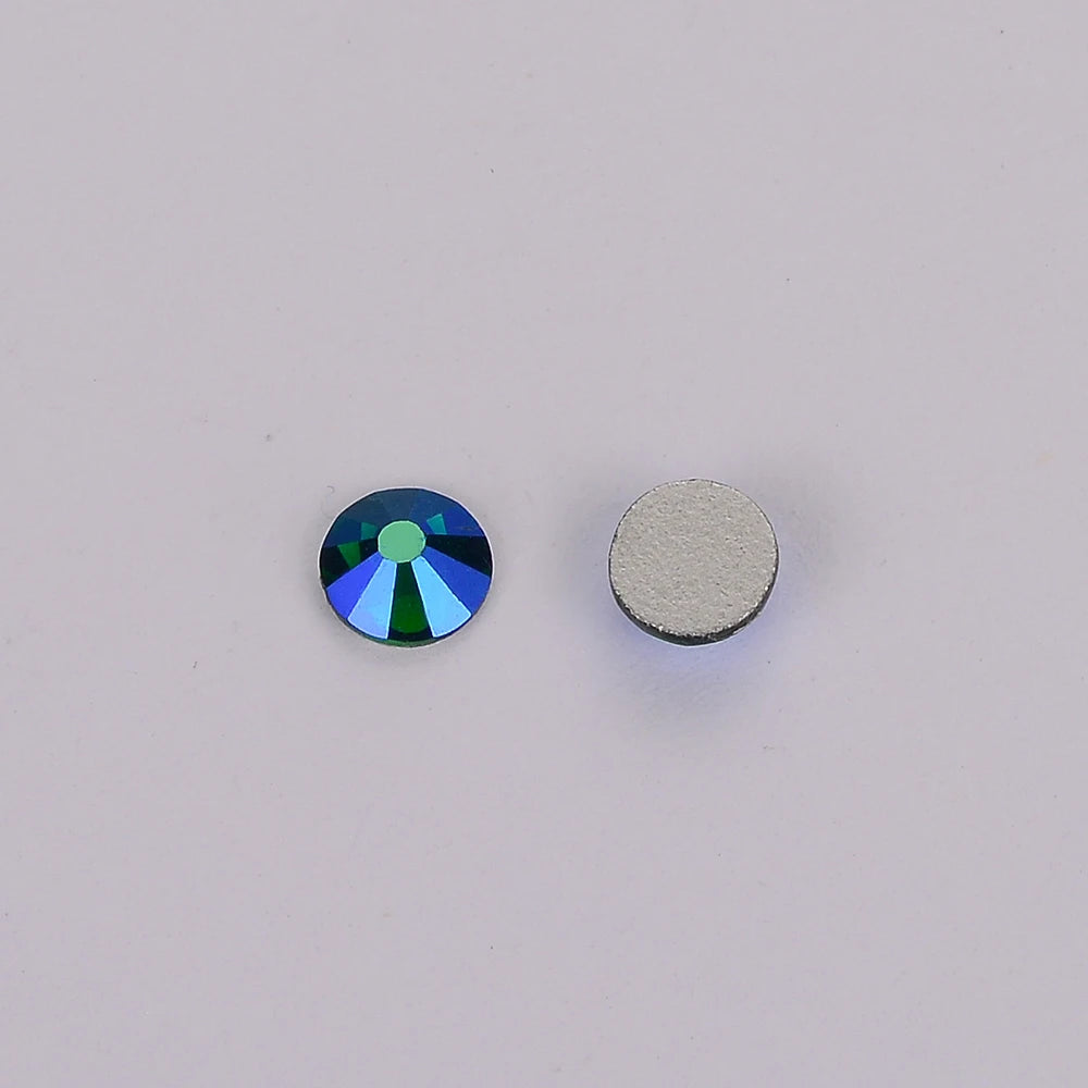 Wholesale High Quality Rhinestone Crystal AB Flat Back Glass Rhinestones Non Hotfix  Nail Art Crystal