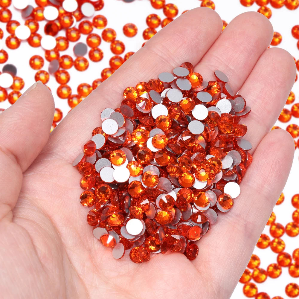 Wholesale 14400pcs/bag Non Hotfix Rhinestones SS6-SS30 Glass Crystal Flatback Regular Cut Rhinestones for Nails Art