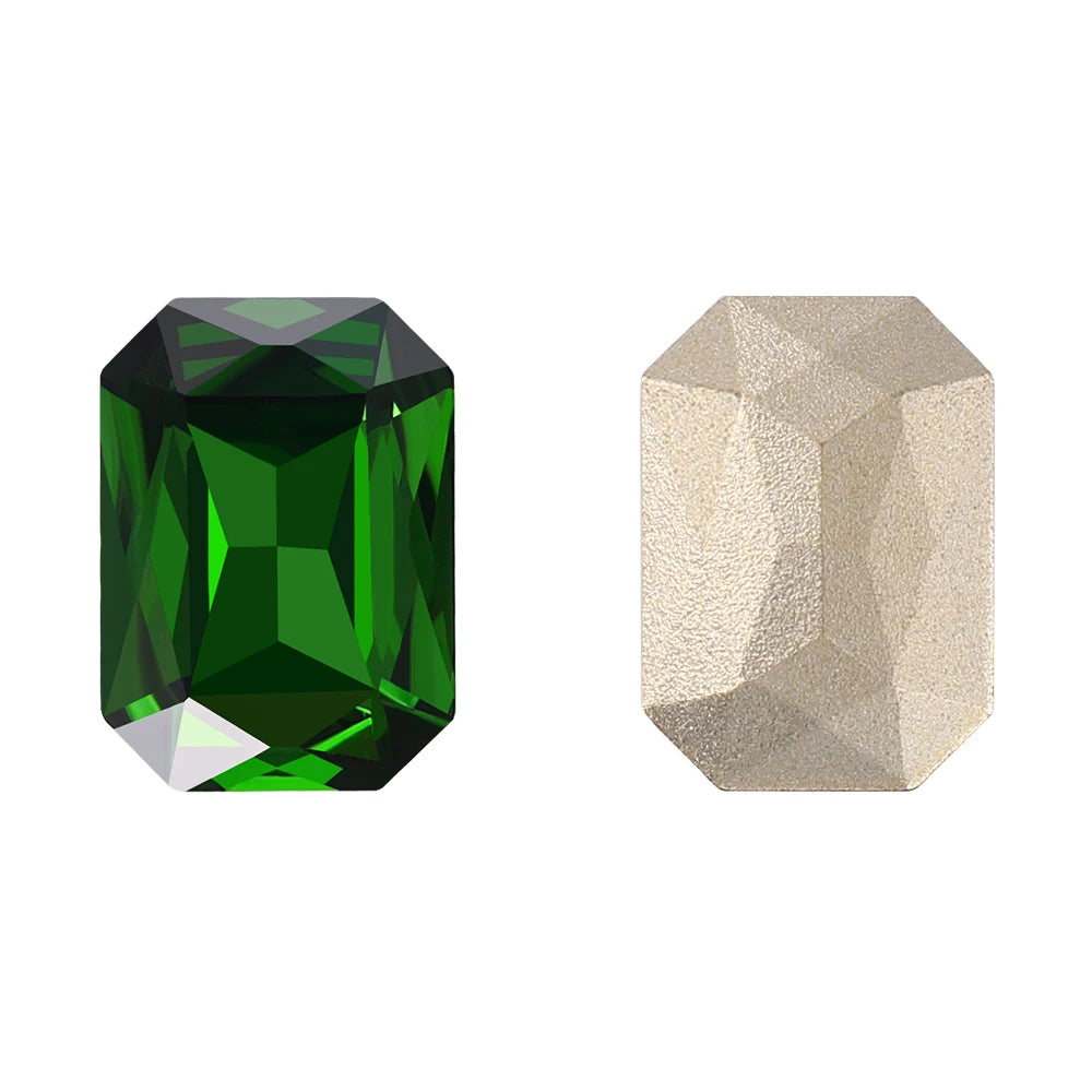 New Shape Hot Selling Maxi Cushion Octagon K9 Glass High Quality Durable Innovative Design Popular Decoration Point Back Stones