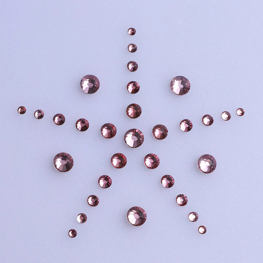 QIYI Factory Wholesale Mixed Size Ss4-ss20 Bling Crystal Rhinestones Bulk for Decorative Nail Art