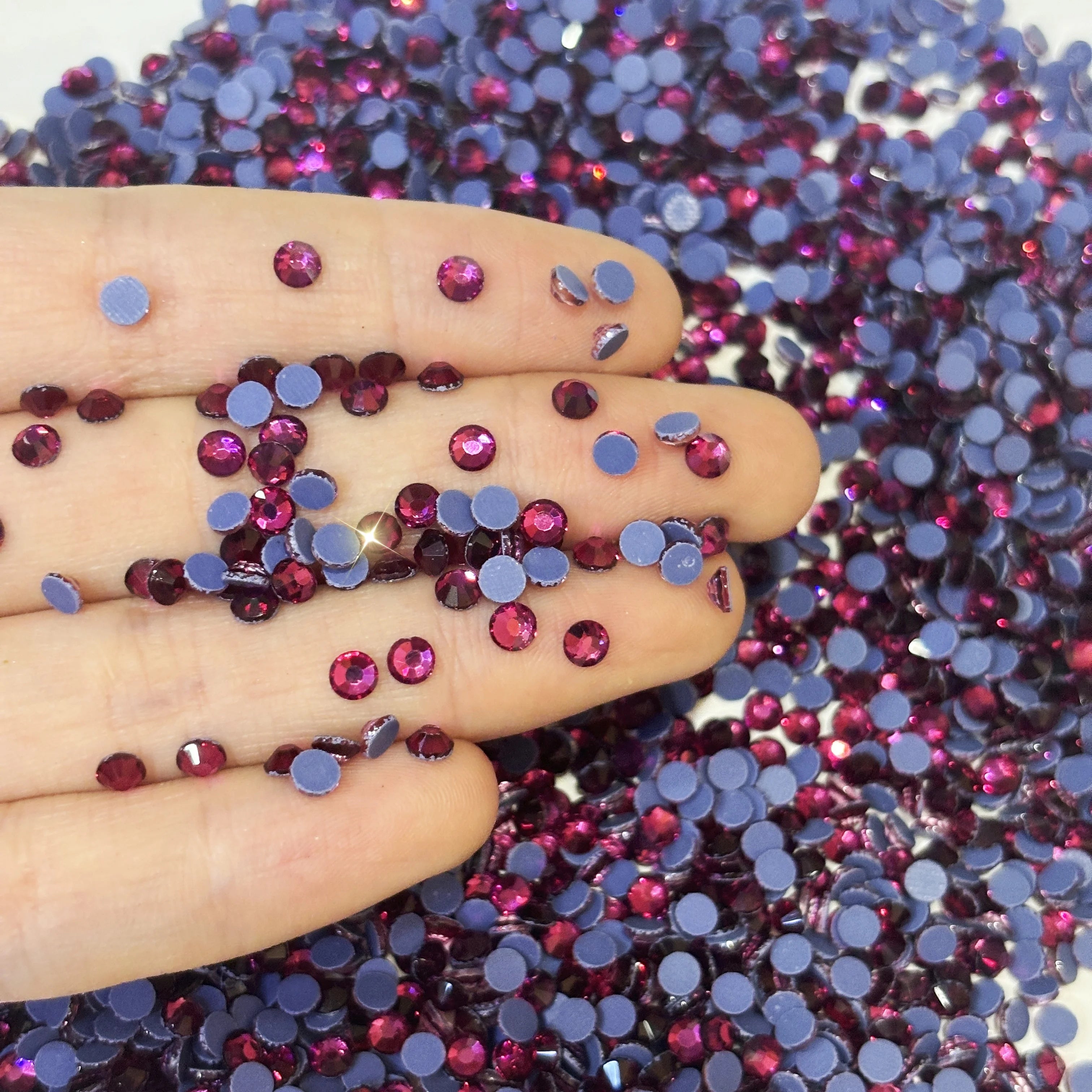 Bulk Shiny Glass Rhinestones Crystal Flatback AB DIY Nail Art Shoe Garment Decorations Hot Fix Glue-On Rhinestone