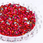 QY Wholesale Over 200 Colors Rhinestones Bulk Red Crystal Flat Back Glue on Non Hotfix Stone Bling Cristal AB for Tumbler