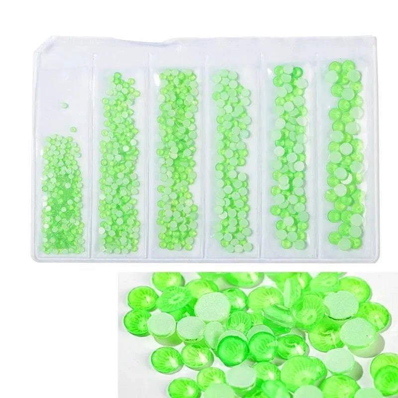 Customized Night Bling Rhinestone Fluorescent Flat Bottomed Drill Diy Nail Art Rhinestone
