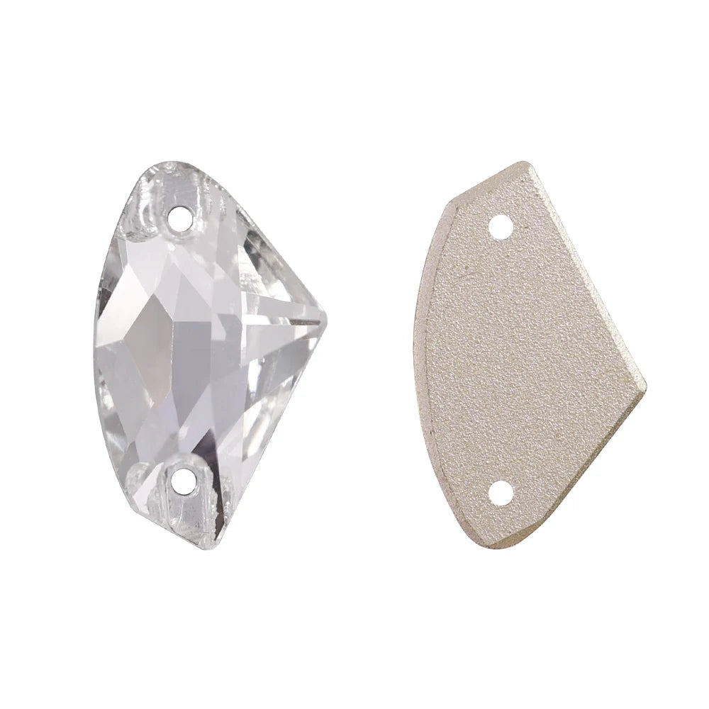 High Quality  Mixedsize Galactic Sew-on Glass Rhinestones  Flatback 2 Holes Bulk Sewing Strass for Bags & Garment Jewelry Bling