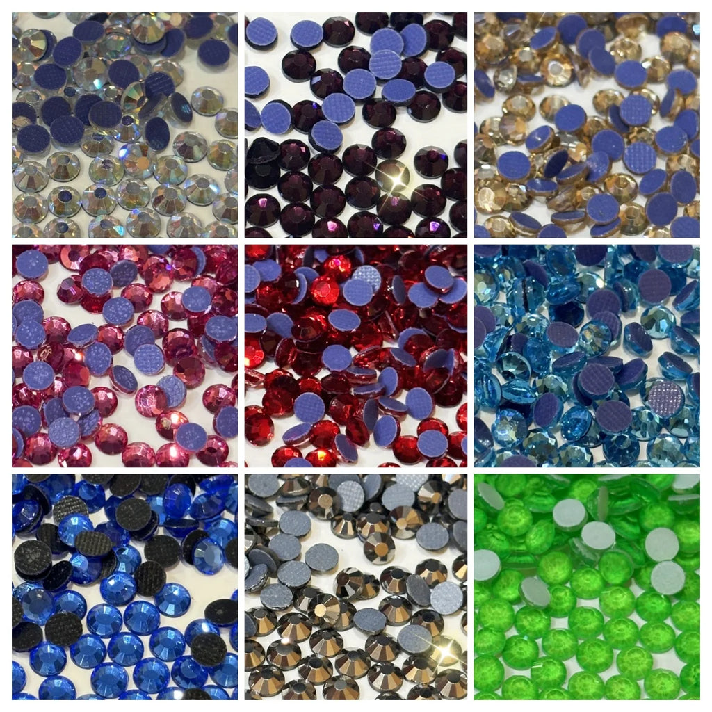 Wholesale Flatback Hot Fix Rhinestone Bags Garments Shoe Jewelry Decoration Glass Rhinestone