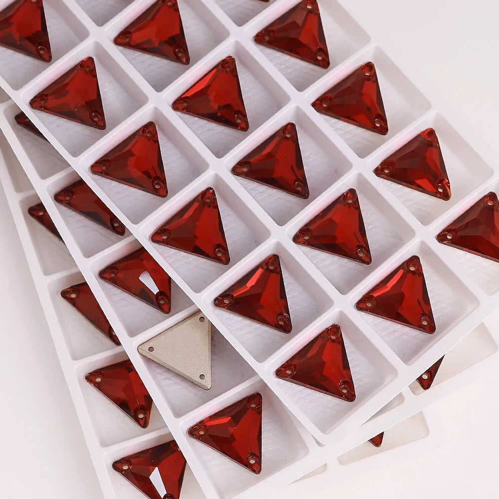 K9 High Quality Red Series Sew on Glass Sewing Stone Crystal Rhinestones for Dancing Gament Decoration