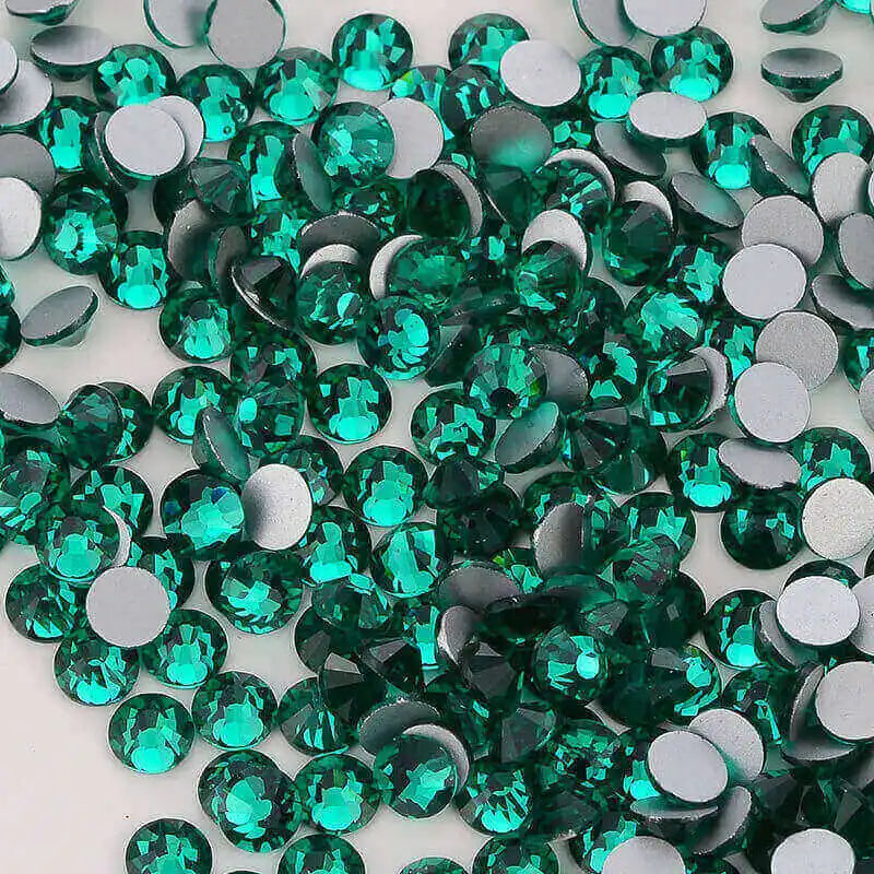 Wholesale Rhinestones Multi Sizes Colorful Non Hotfix Rhinestone Flat Back Nail Rhinestones for DIY Crafts