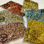 SS6-SS16 Round Glass Crystal Loose Rhinestones in Bulk for Bags and Clothing Decoration Rhinestone