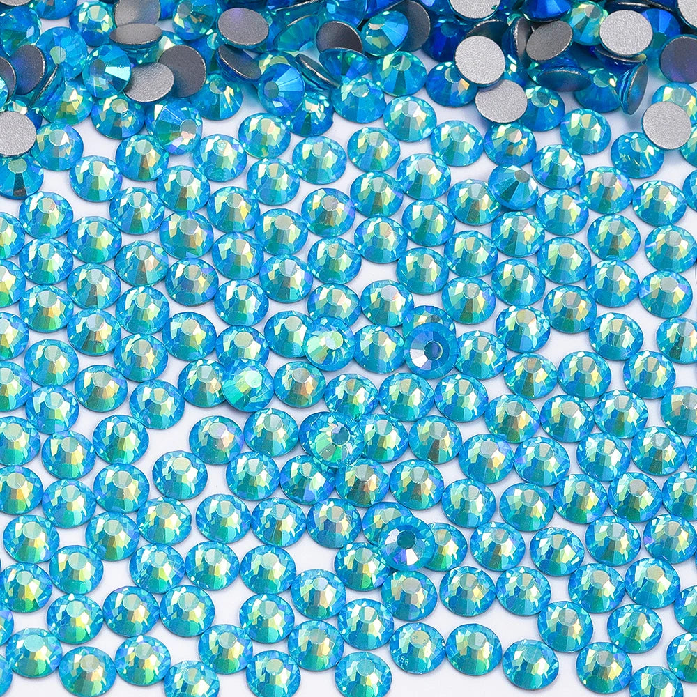 QIYI SS30-SS60 1001-1129 Colors Flat Back Non Hot Fix Durable Latest Fashion Popular Style Glass Crystal Rhinestones for Shoe