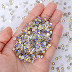 QIYI Wholesale 14400pcs Bulk Package Non Hotfix Rhinestones Glitter Bling Glue on Rhinestones for Accessories