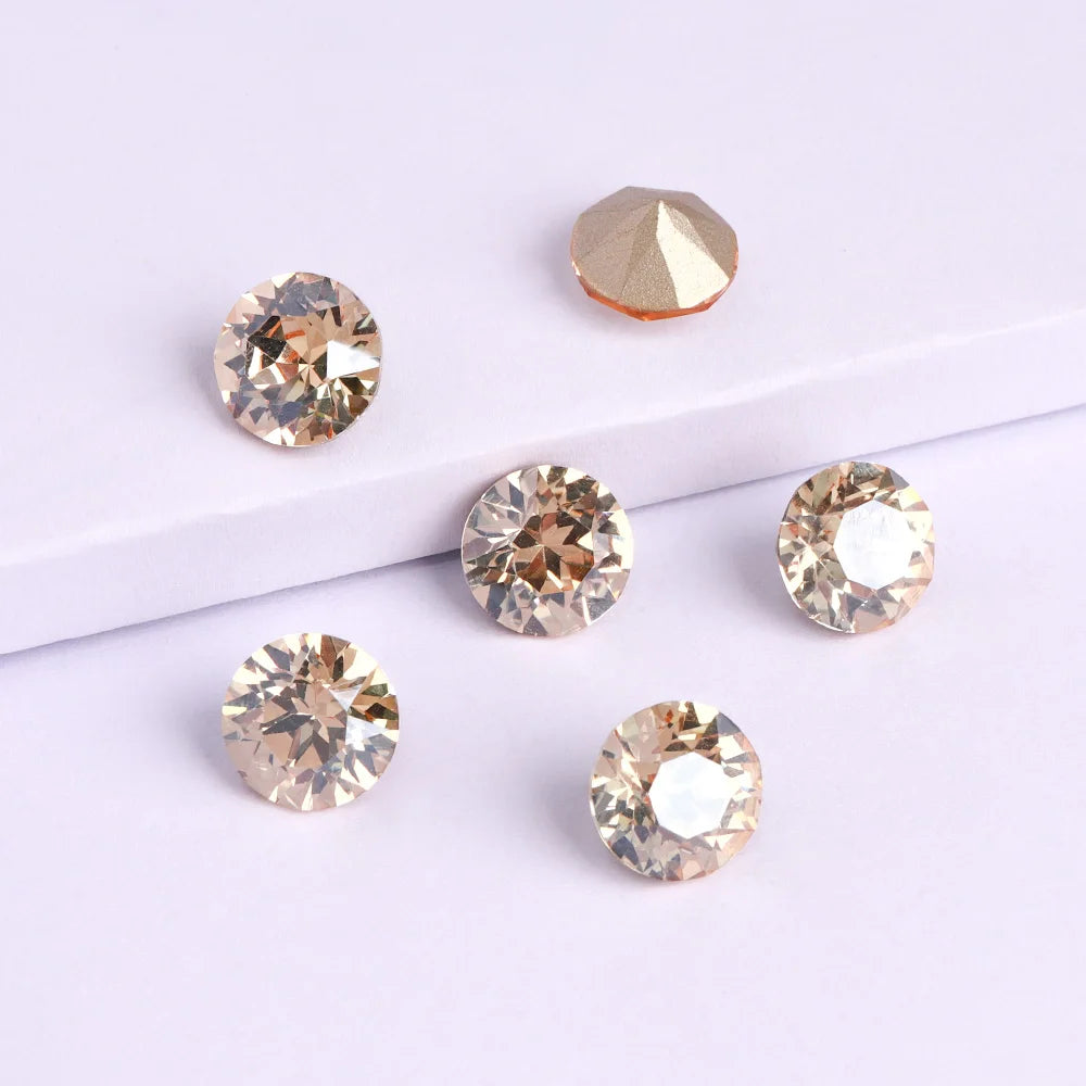 QIYI 2024 New Arrival Factory Wholesale AB Colors Grade AAAAAA Luxury K9 XIRIUS Chaton Pointback Rhinestone for Decoration Cloth