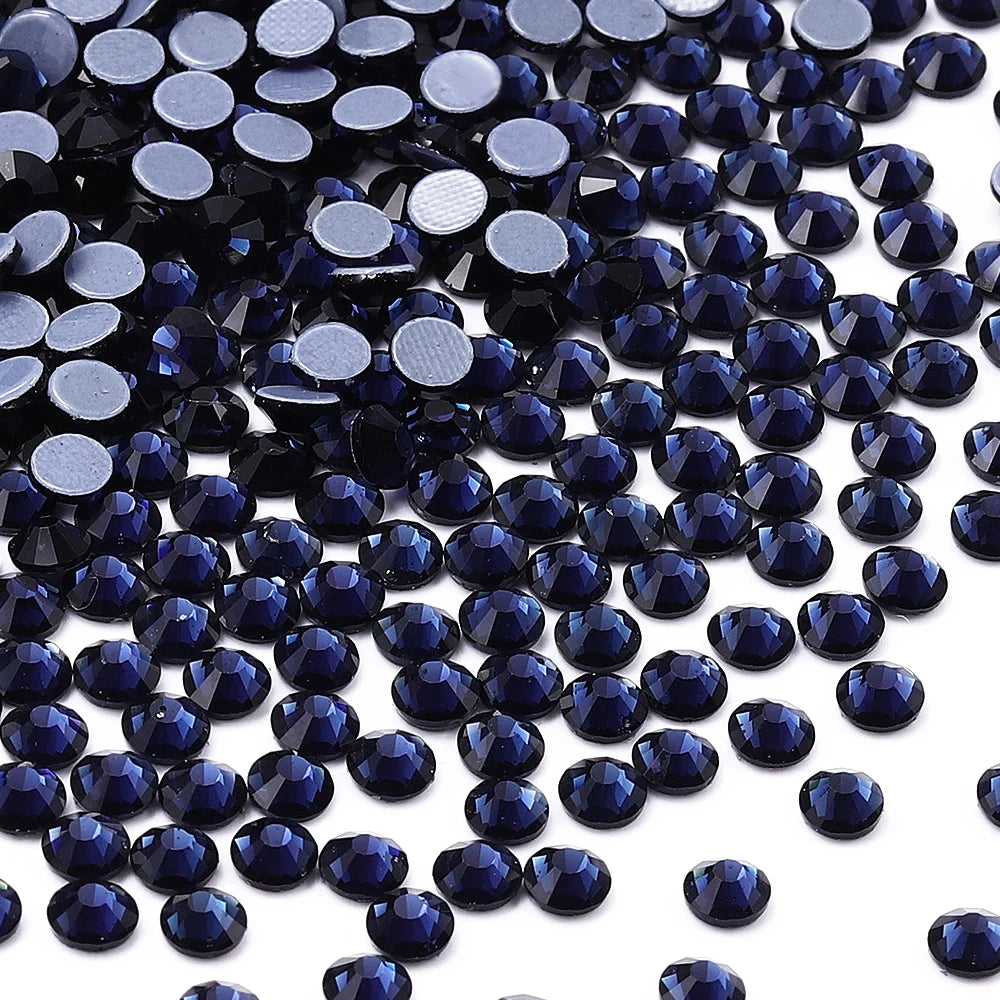 Factory Price Wholesale Flat Back Hotfix Glass Crystal Rhinestone Round Hotfix Crystal Stone for Clothing Accessories