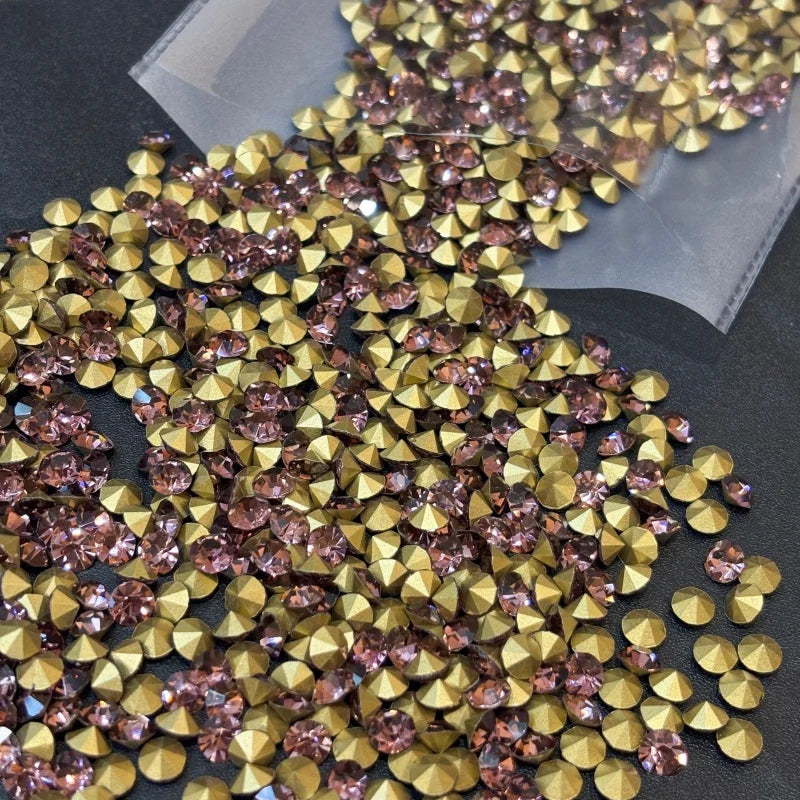 SS28 Round Glass Crystal Loose Rhinestones in Bulk for Bags and Clothing Decoration Rhinestone