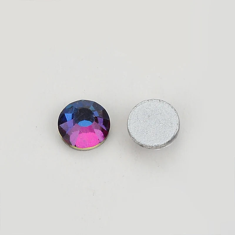Wholesale High Quality Rhinestone Crystal AB Flat Back Glass Rhinestones Non Hotfix  Nail Art Crystal