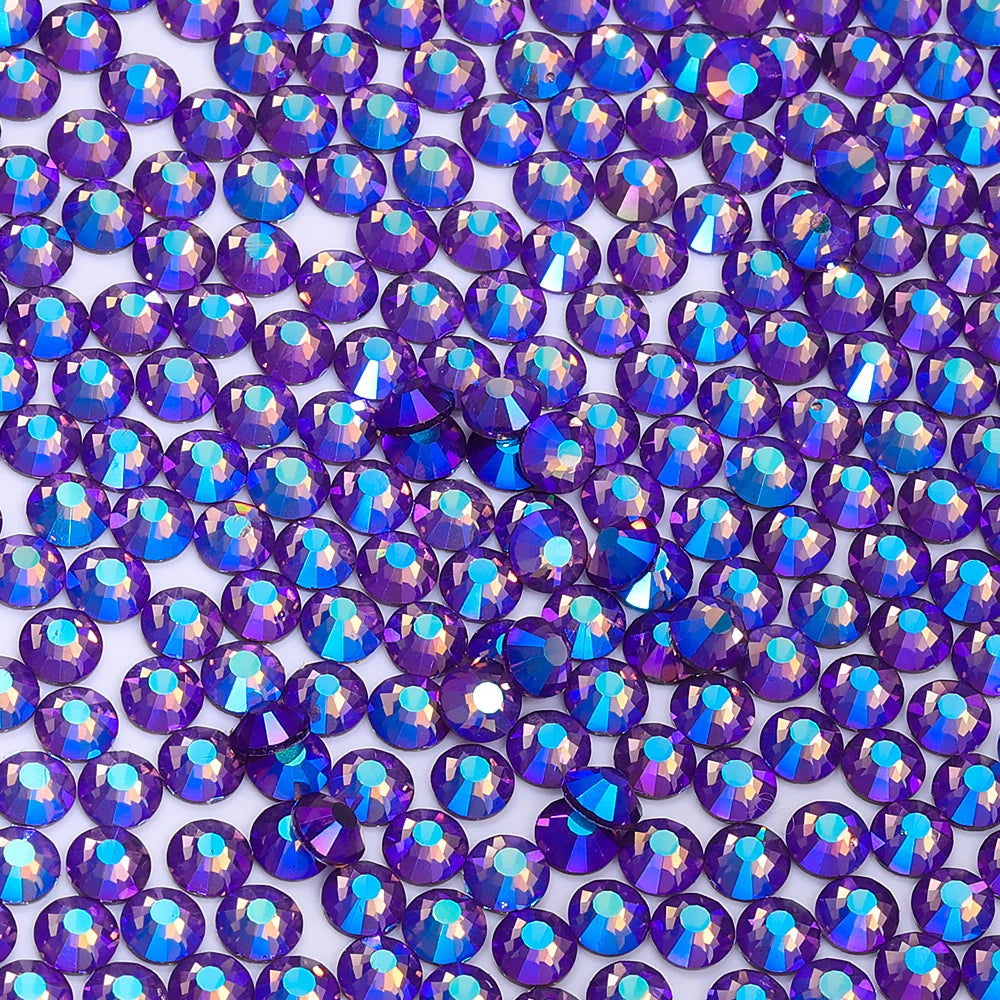 QIYI SS30-SS60 1001-1129 14400pcs Flat Back Non Hot Fix Durable Latest Fashion Popular Style Glass Crystal Rhinestones for Shoe