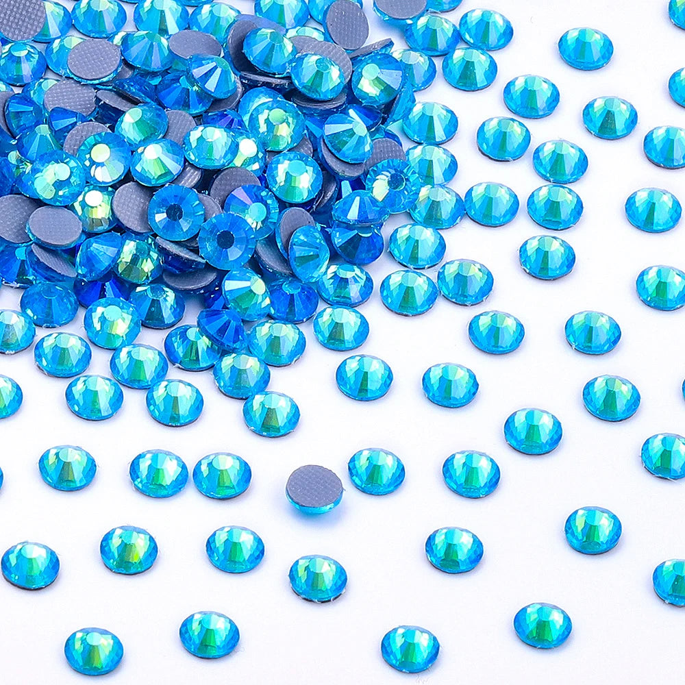 Hotfix Glass Rhinestone Bling Crystal AB Effect High Quality Rhinestones Bulk Crystals Stones Garment Accessories for Clothing
