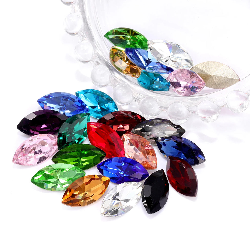 Factory Direct Wholesale Trendy Design Minimalist Versatile Popular Decoration Eco-friendly Materials K9 Glass Point Rhinestone