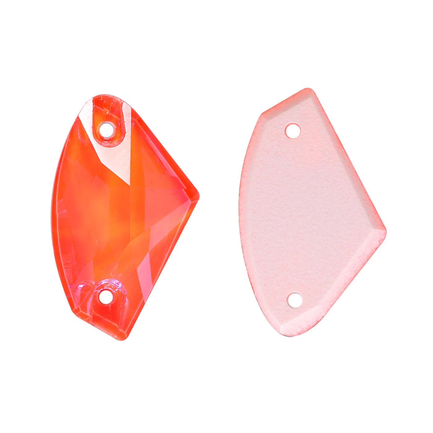 QIYI Neon Colors Galactic High Quality Sew-on Rhinestones Bulk Flatback 2 Holes Sewing  Rhinestone Bling for Jewelry Dress