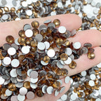 Wholesale Custom SS6-SS30 Bulk Rhinestones Christmas Crystal AB Brown Red Green Rhinestones Glass Cristal Rhinestone for Nail