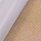 Hot Sale 45*120 CM Rhinestones Mesh Crystal Glass Rhinestone Sheet Aluminum Trimming for Garment DIY Decoration