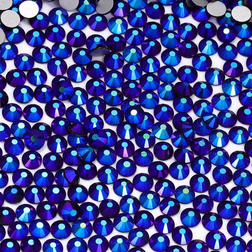 QIYI SS30-SS60 1001-1129 Colors Flat Back Non Hot Fix Durable Latest Fashion Popular Style Glass Crystal Rhinestones for Shoe