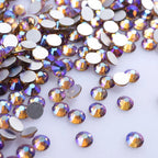 Top Selling Glass Crystals AB Colors Nail Art Rhinestones Flat Back Non Hotfix Rhinestone Diamond for Fashion Jewelry Earring