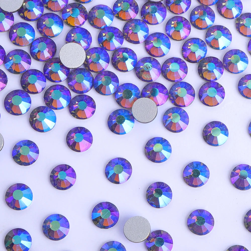 Wholesale 14400PCS Glitter Glass AB Crystals Nail Art Rhinestones Bulk  Rhinestone Diamond for DIY Garment Shoes