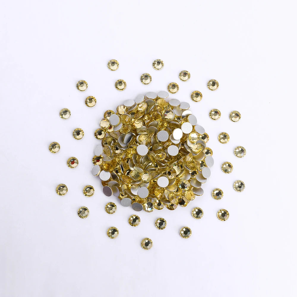 Ss5-ss20 High Quality Customization Flat Back Crystal  Non Hot Fix Rhinestone,Factory Direct Sale Flat Back Rhinestone for Dress
