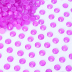 QIYI Wholesale Bling Mocha Neon Purple Glass Rhinestones Flat Back Non Hotfix Strass Crystal Rhinestone for Clothes Accessories